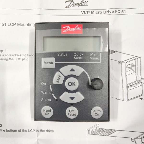 Màn hình điều khiển biến tần Danfoss - VLT Control Panel LCP 12 - C/N: 132B0101 - Ảnh 3