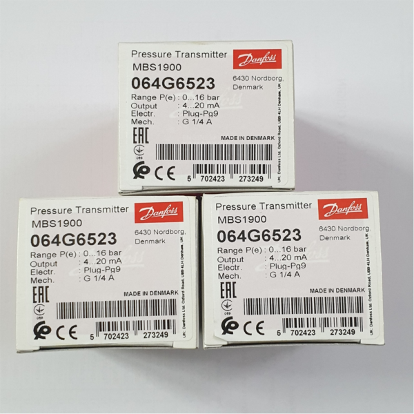 Cảm biến áp suất Danfoss MBS 1900 (0-16 bar) – C/N: 064G6523 - Ảnh 2