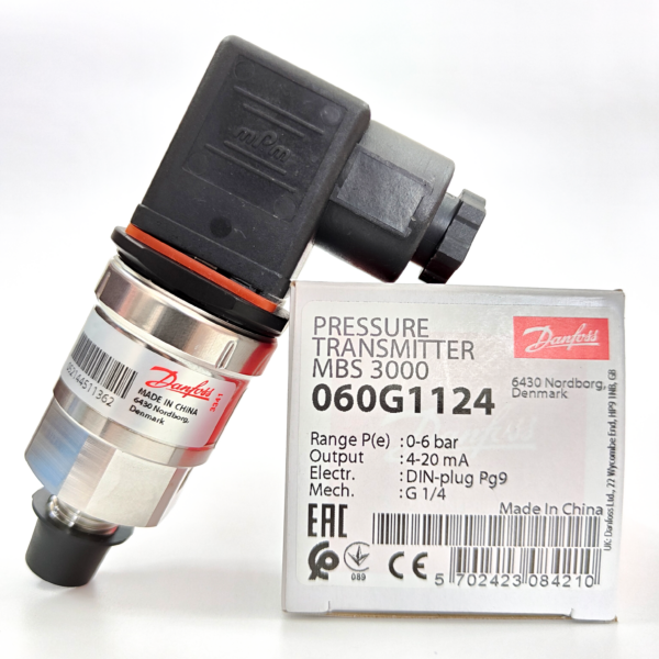 Cảm biến áp suất Danfoss MBS3000, 0 - 6 Bar - 060G1124