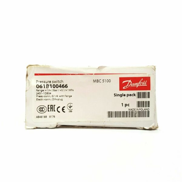 Công tắc áp suất Danfoss MBC 5100, 1-10 bar - C/N: 061B100466 - Ảnh 7