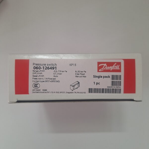 Công tắc áp suất Danfoss KP15 - C/N: 060-126491 - Ảnh 2