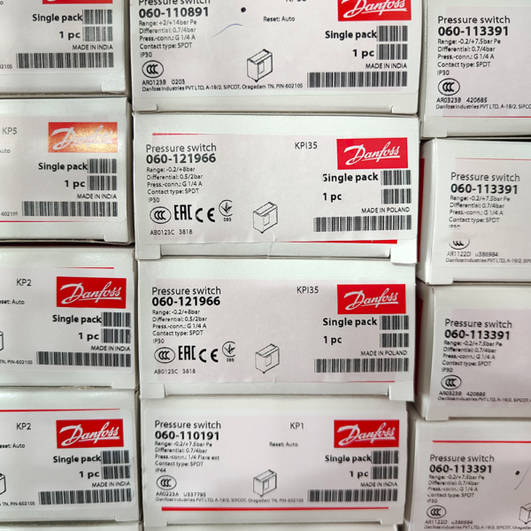 Công tắc áp suất Danfoss KPI35, Range -0.2 - 8bar - 060-121966 - Ảnh 5