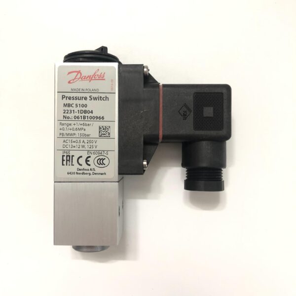 Công tắc áp suất Danfoss MBC 5100, 1-6 bar - C/N: 061B100966