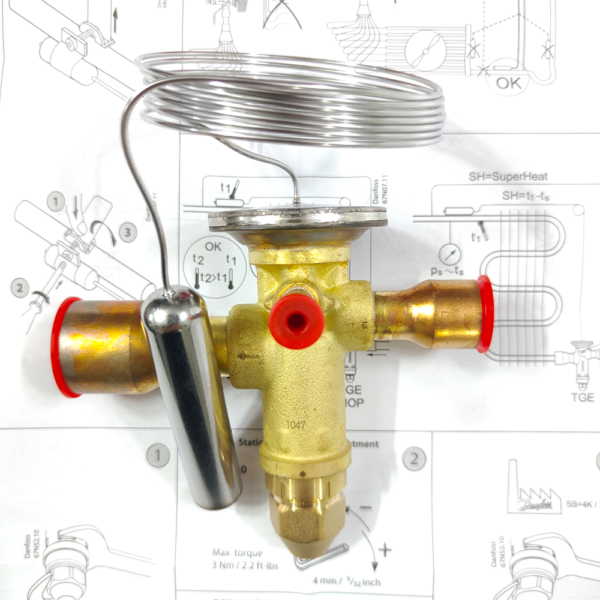Van tiết lưu Danfoss TGE, R22/R407C - 067N2157
